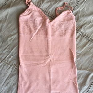Guess stretch baby pink tank top